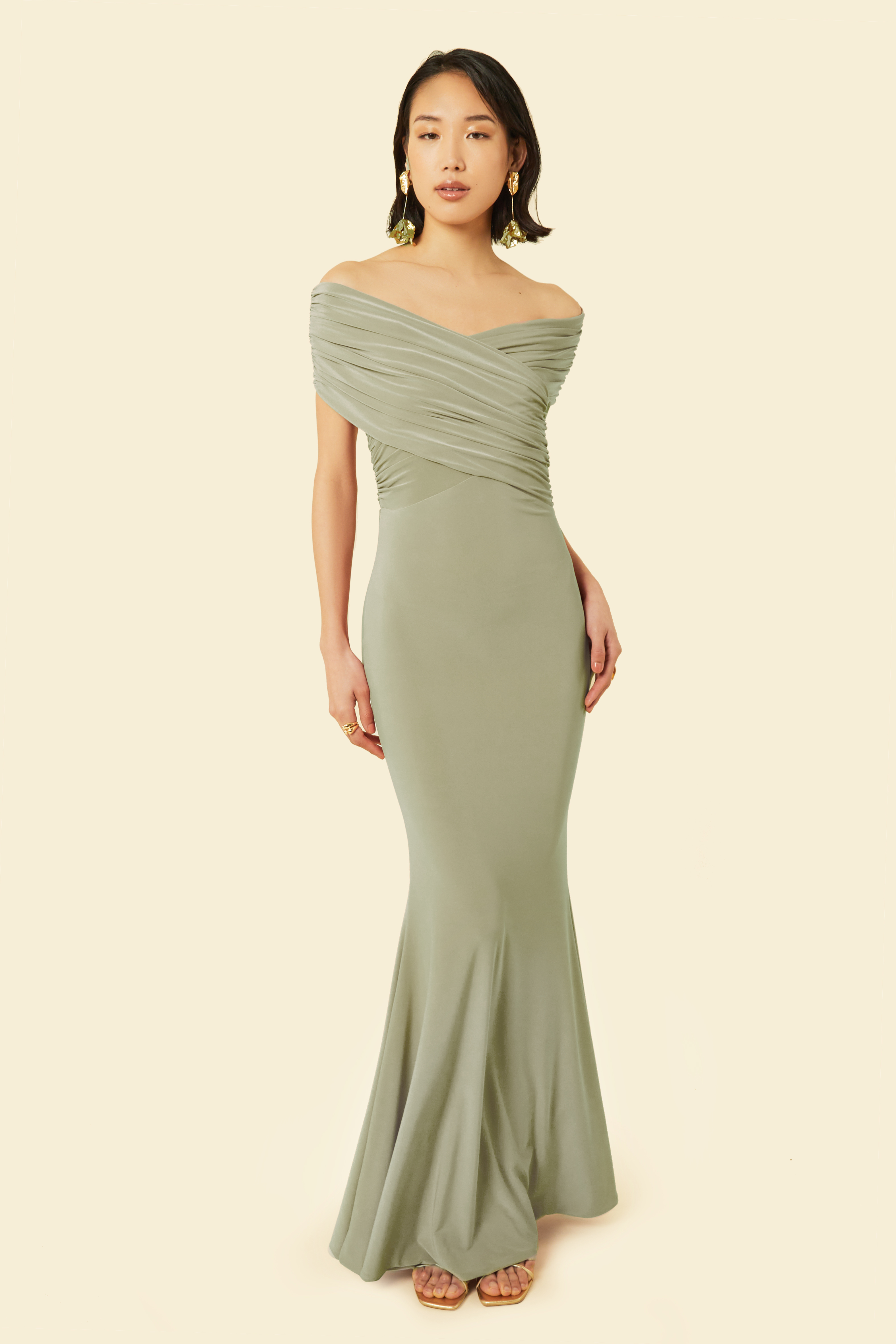 PRIMULA MAXI DRESS - Smoke Green