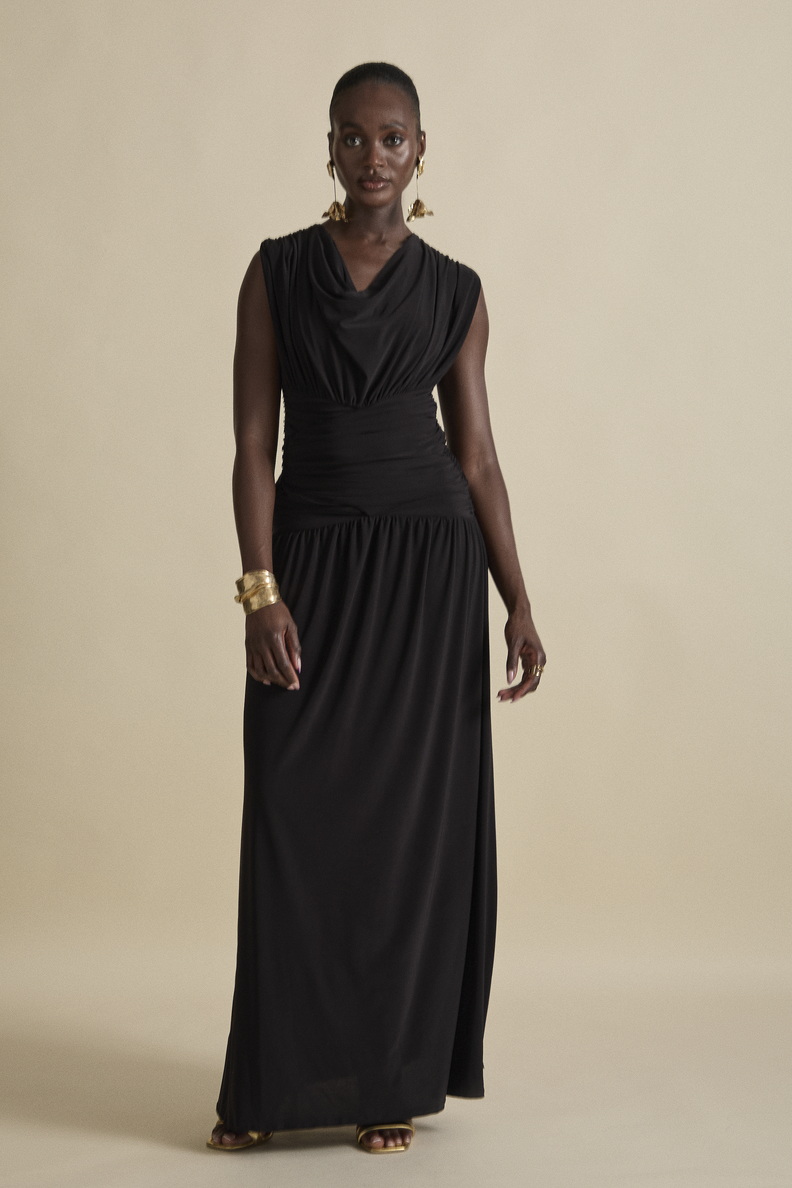 DAPHNE MAXI DRESS - Navsoul Black