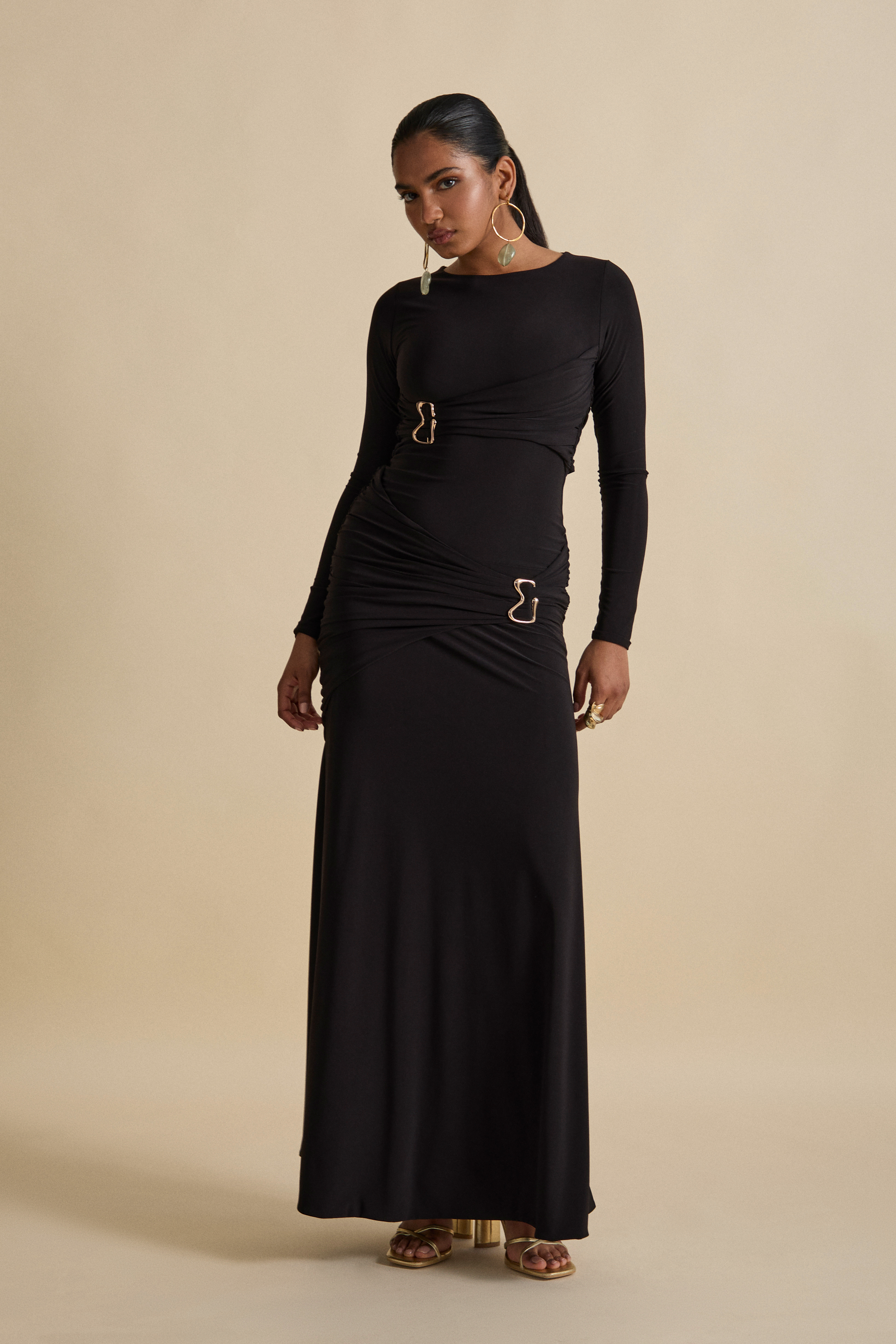 JADE MAXI DRESS - Navsoul Black