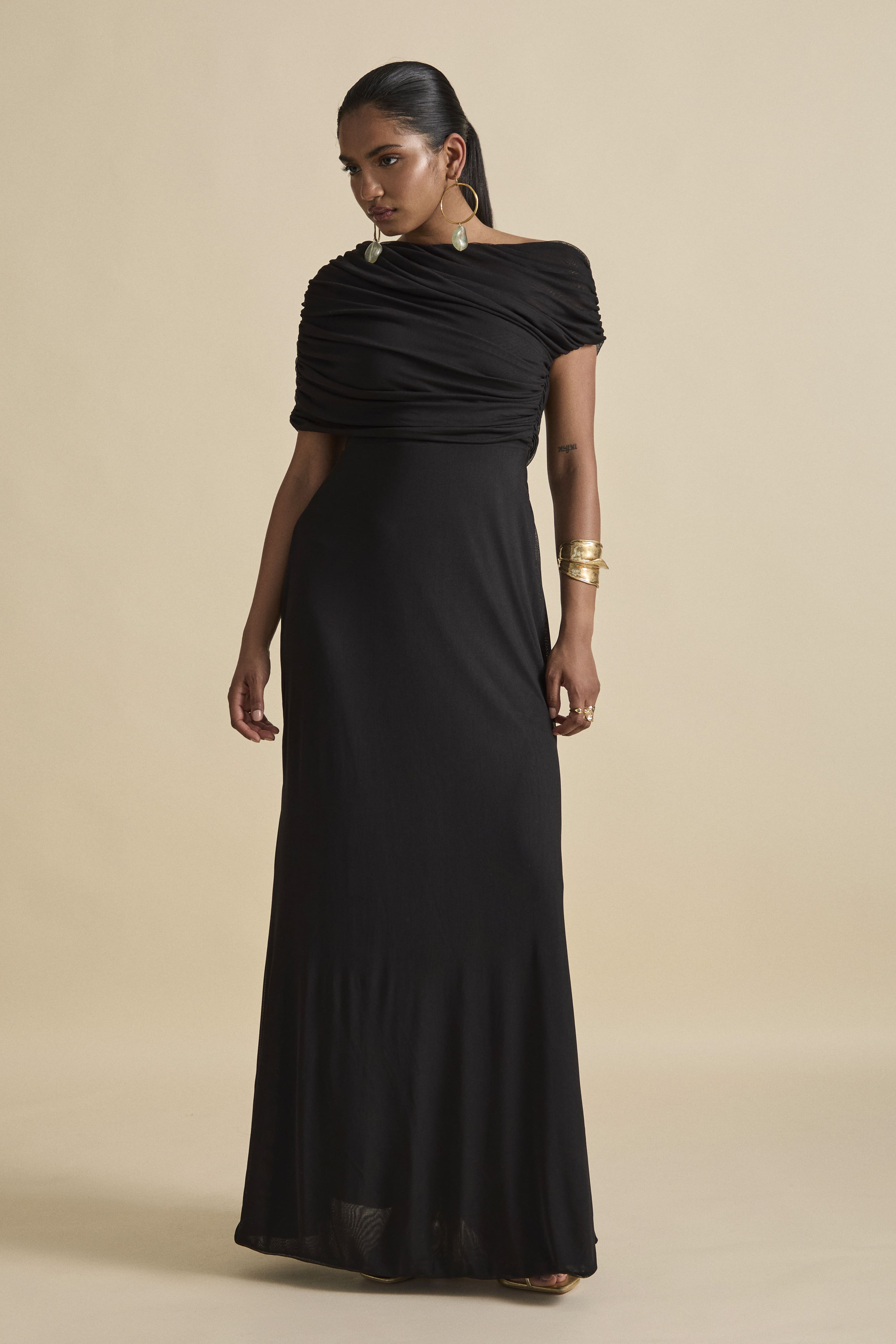 NZURI MAXI DRESS - Navsoul Black