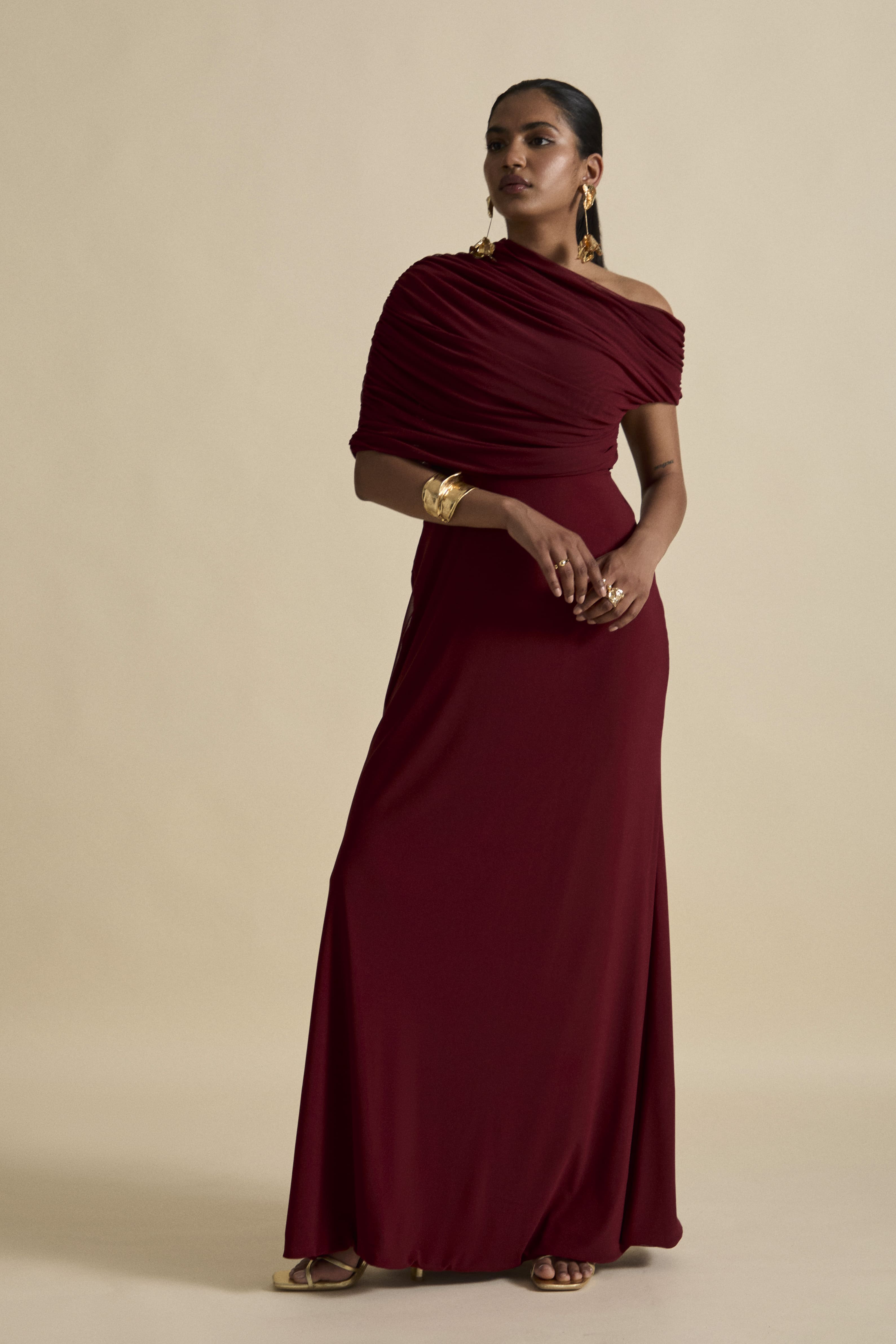 NZURI MAXI DRESS - Rumba Red