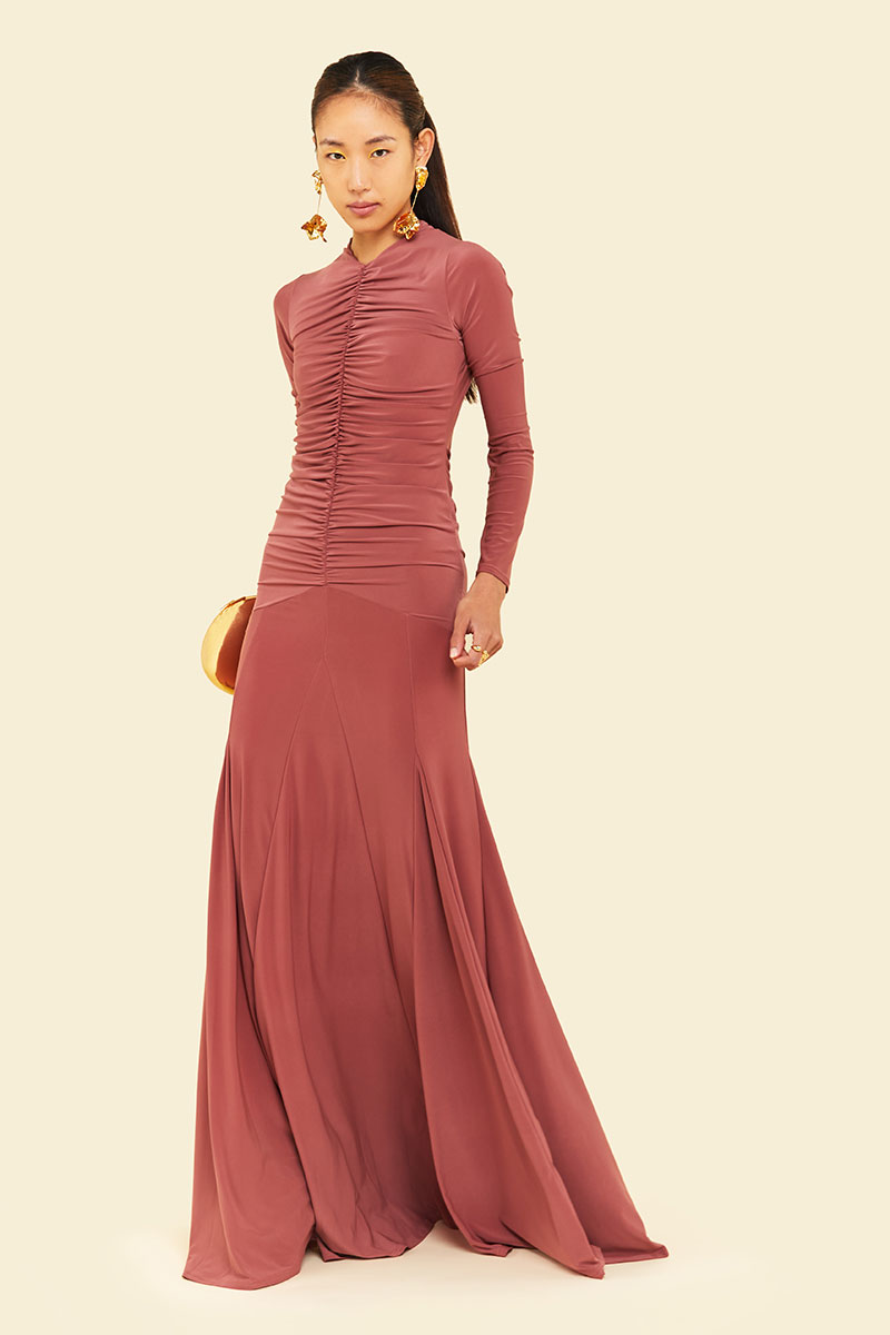 ZINNIA MAXI DRESS - Rose Tan