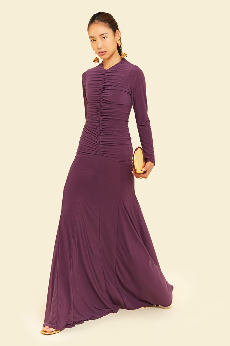 ZINNIA MAXI DRESS - Tulipwood Purple