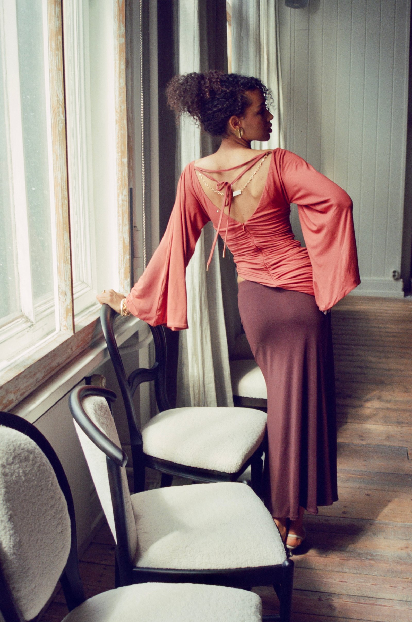 SERAPHINE BATWING ASYMMETRIC TOP